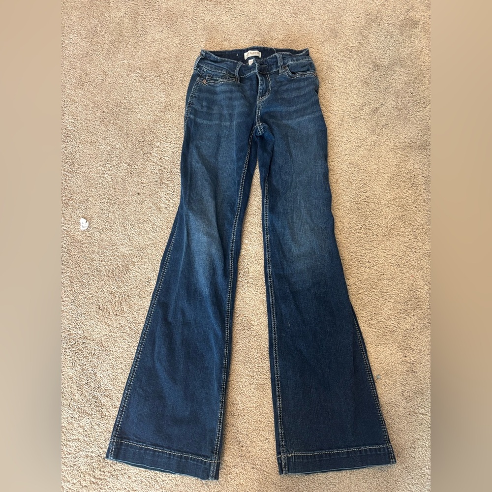 Shyanne Dark Blue Denim Jeans View 3
